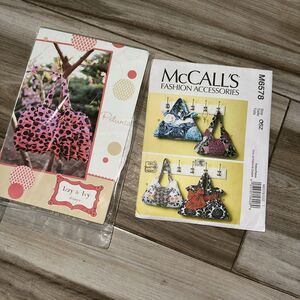 handbag purse sewing patterns 2 Separate Patterns